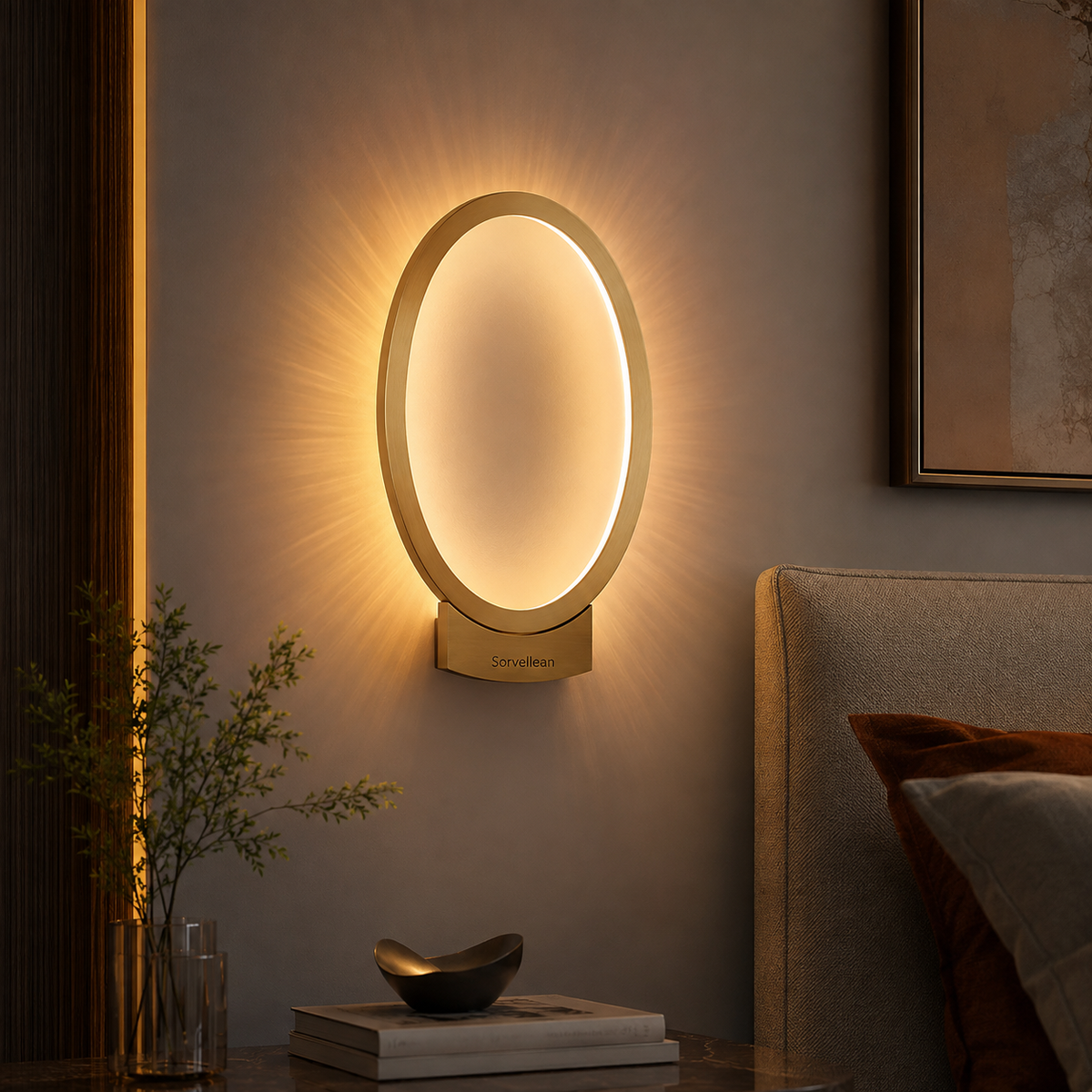 Sorvellean™ OvalAura Minimalist Halo Lamp