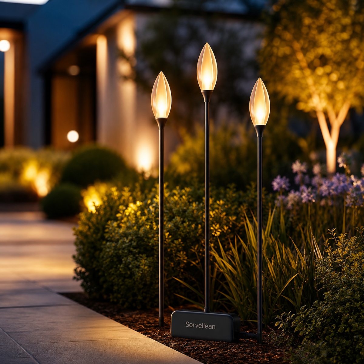 Sorvellean™ GroveFlame Landscape Path Lights