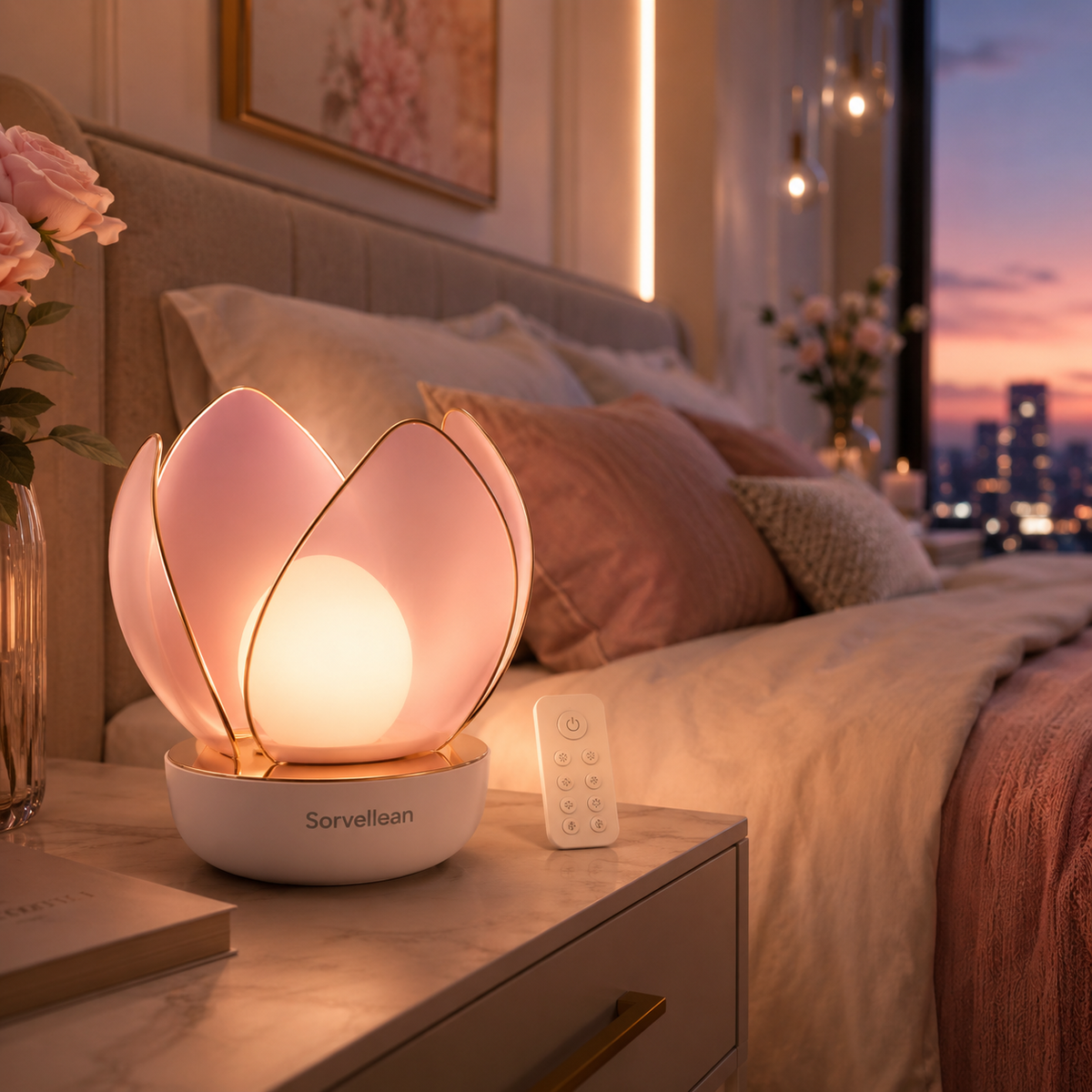 Sorvellean™ PetalNest Ambient Table Lamp
